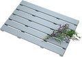 Bamboo Wooden Bath Floor Mat Bluish Grey - Non-Slip Waterproof