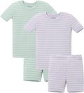 AVAUMA Stripe Pattern Baby Pajama Set - Soft, Breathable Snug Fit Sets