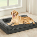 Orthopedic Dog Bed for Large Dogs 36 x 27 in - Supportive Egg Foam