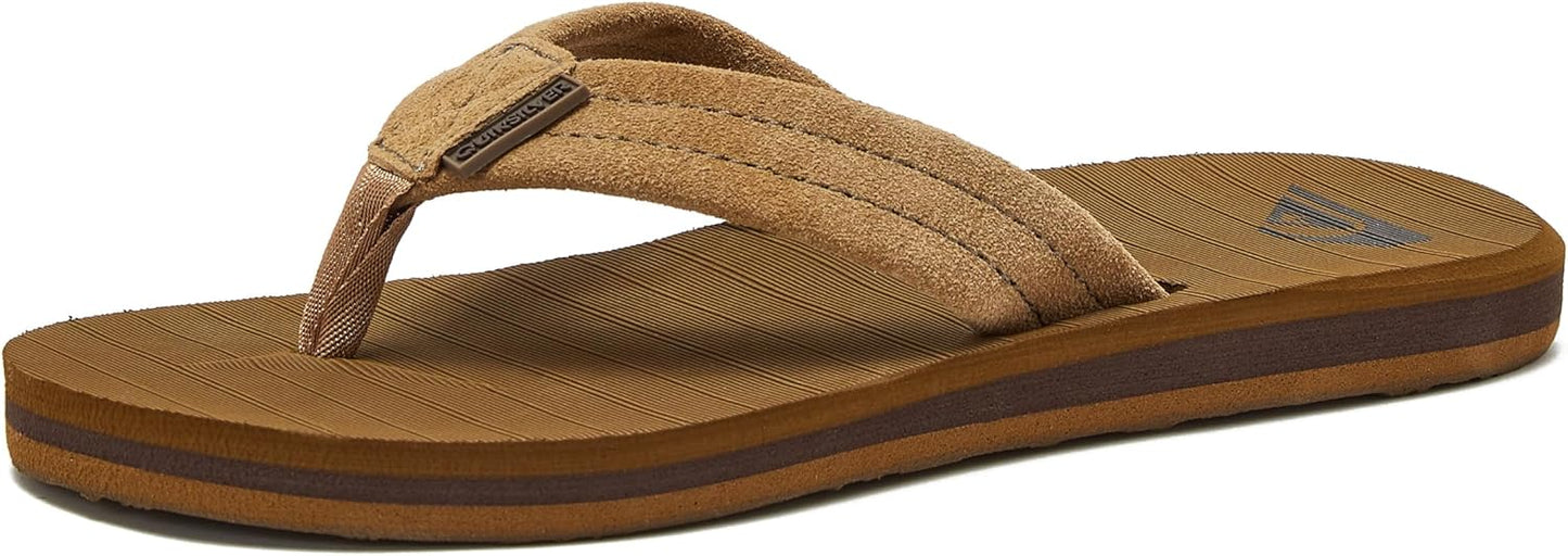 Quiksilver Boy's Carver Youth Flip Flop - Secure Fixed Strap