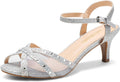 Women's Nina Low Heel Pump Sandals - Comfortable Low 2.5in Heel
