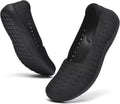 Women Wide Toe Box Knit Ballet Flats - Slip-on Comfort Shoes