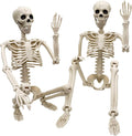 36 in Halloween Skeleton 2 Pack - Posable Life-Size Decor
