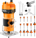SILVEL Wood Router 800W 6.5Amp Compact Edge Trimmer - DIY Ready