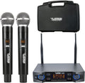 Platinum UHF Wireless Microphone System, Dual Handheld Mics - 200FT