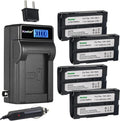 Kastar 4-Pack Battery and LCD AC Charger Kit - Reliable Power