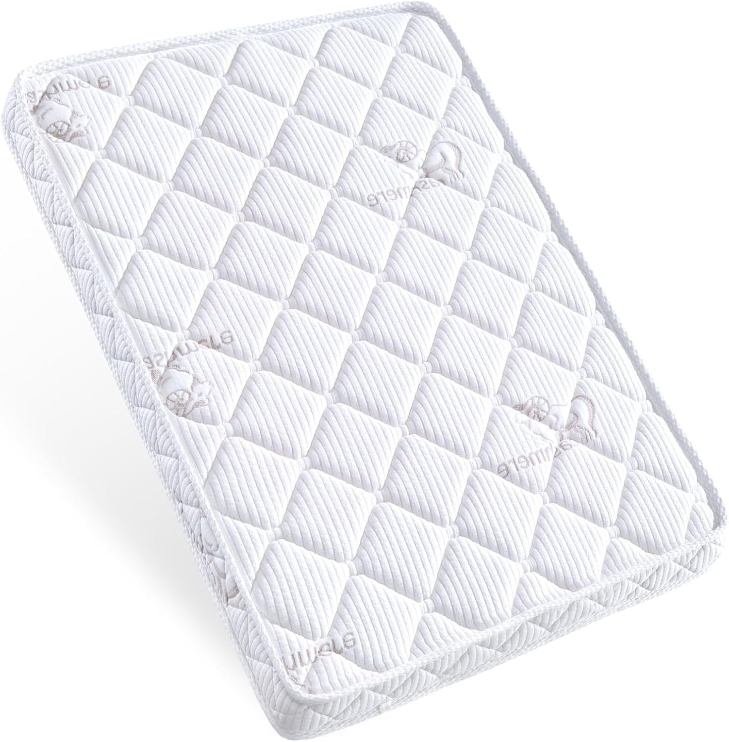 Pack and Play Mattress - Premium Knitted Fabric Playpen Comfort