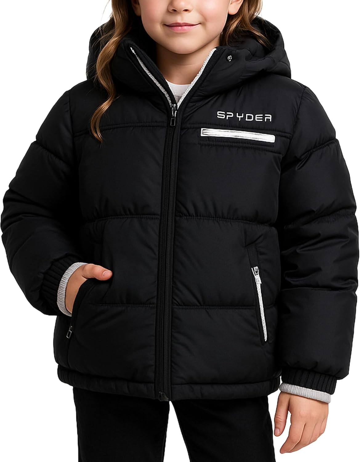 Spyder Girls Puffer Jacket - Insulated Winter Coat for Girls