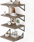 12 Inch Deep Floating Shelves 16W x 12D - Set of 4