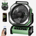 Socool Camping Fan with Light - Long Battery, Remote & 8 Speeds