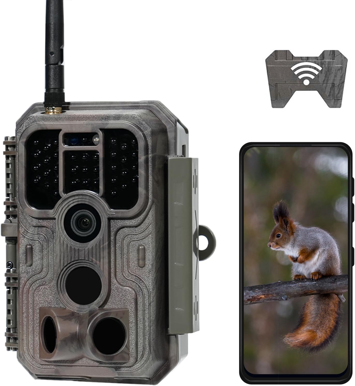 Meidase P200 Trail Cam: 48MP 1296p, WiFi, Night Vision