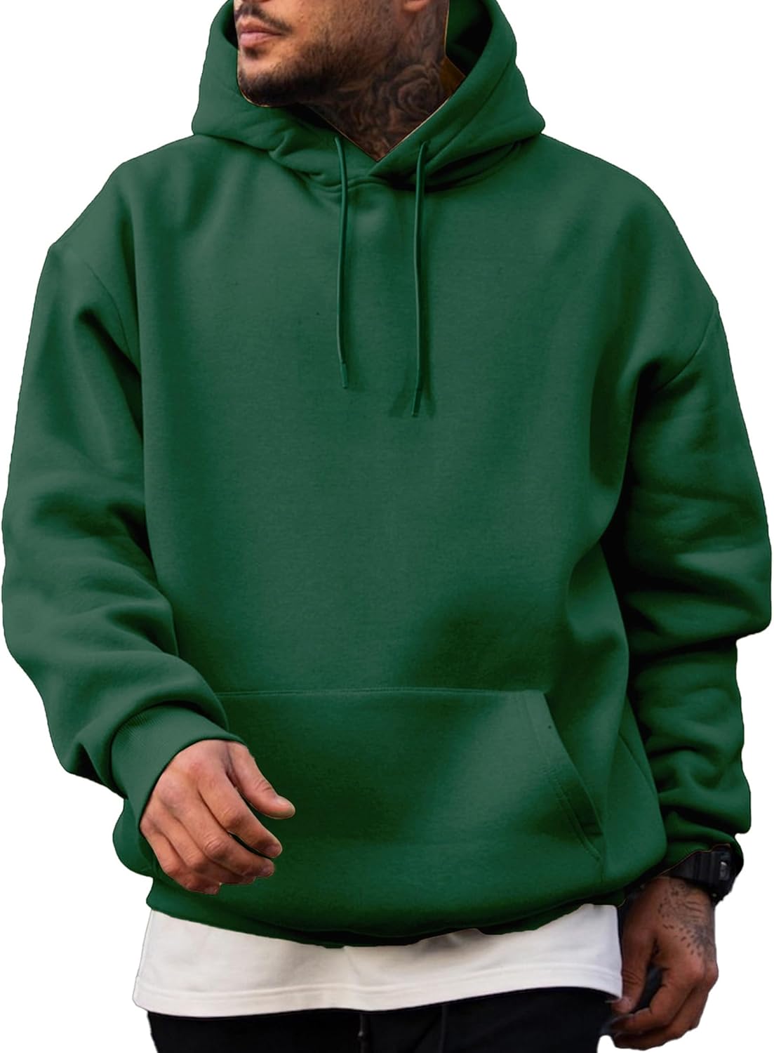 JMIERR Mens Casual Cotton Hooded Pullover Sweatshirts for All