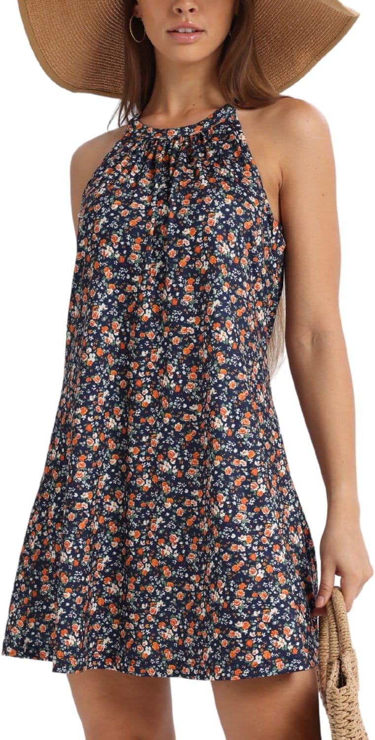 ANYFITTING Summer Dress with Built in Bra for Women