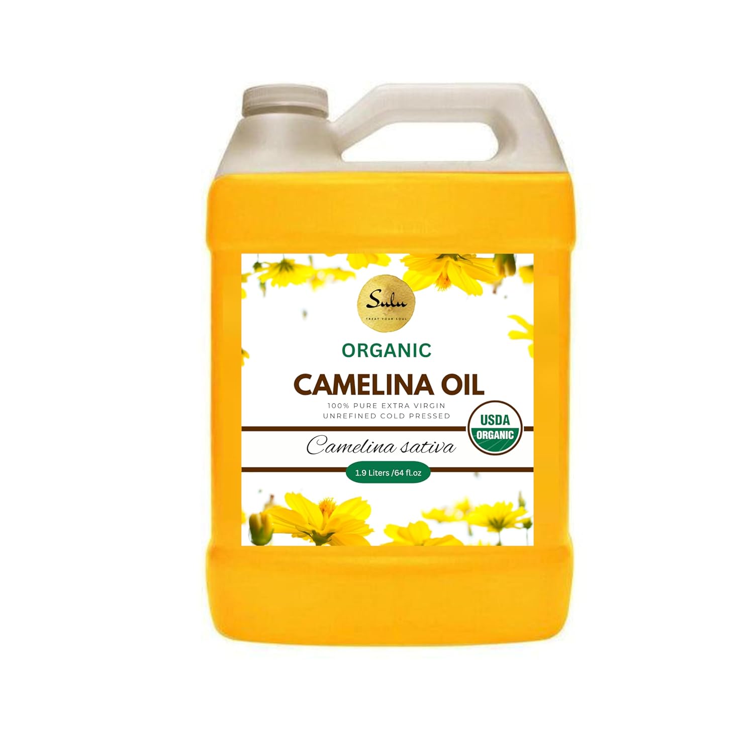 100% Pure Extra Virgin Unrefined Cold Pressed Camelina Seed Oil