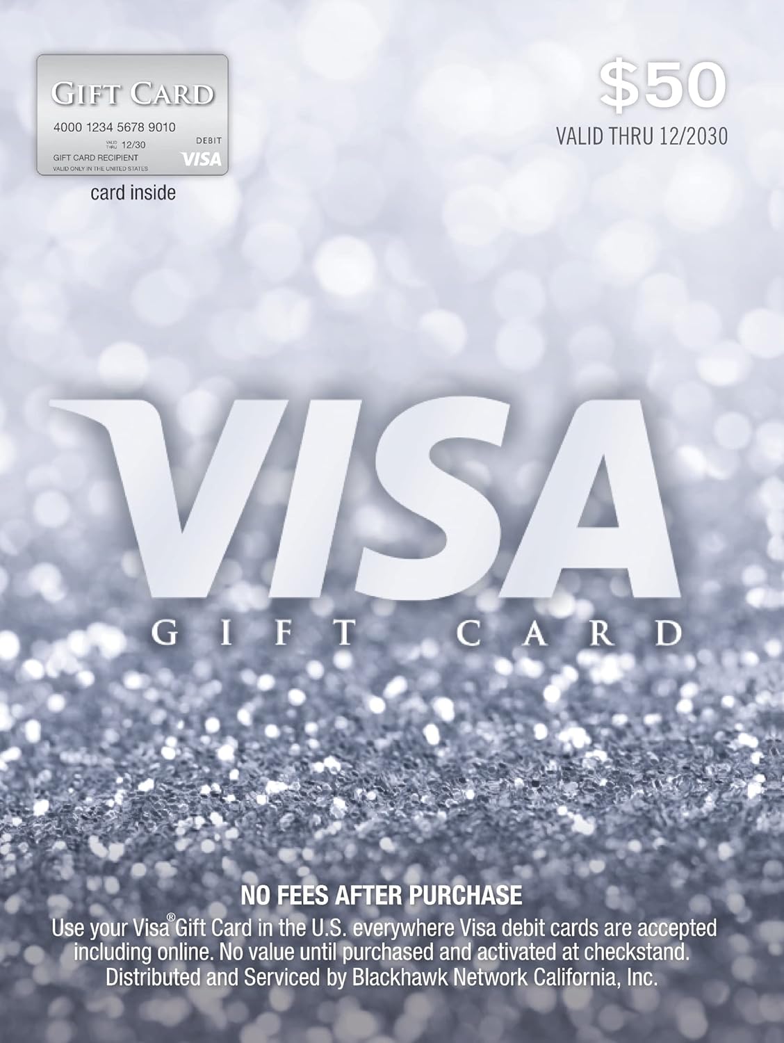 Visa $50 Gift Card - Perfect for Any Occasion with No Expiry