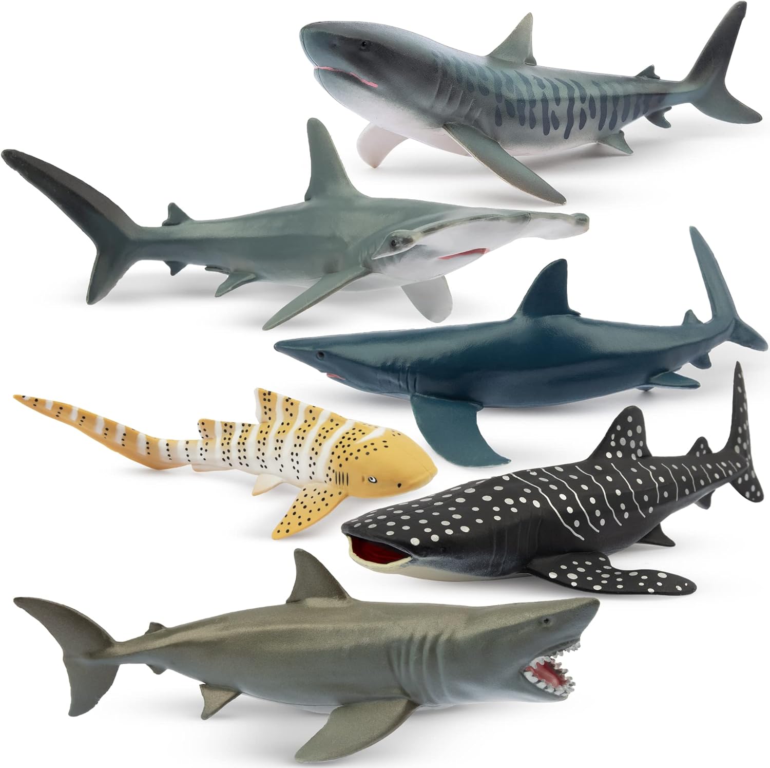Realistic Shark Figurines Set - Perfect Kids' Gift
