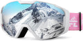 FEISEDY OTG Ski Goggles for Adult Youth - Bendable Dual Lenses