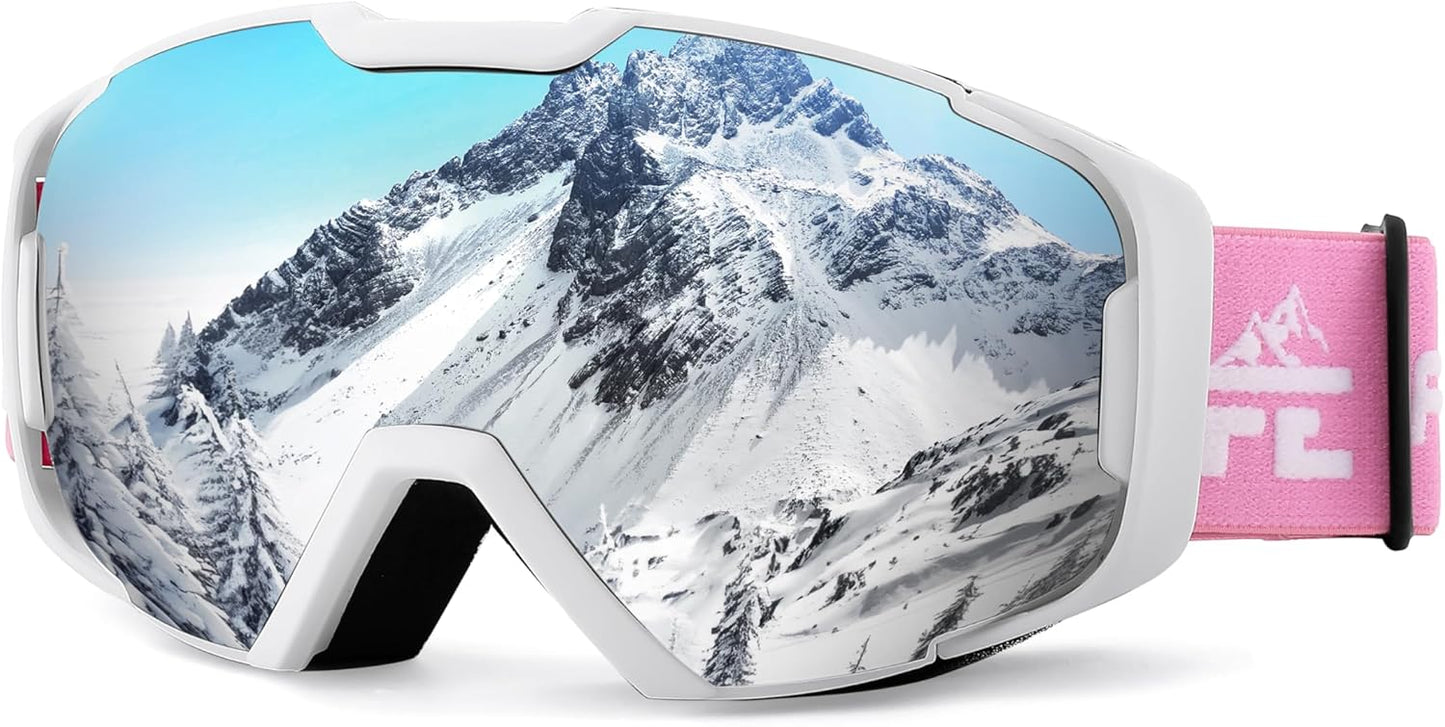 FEISEDY OTG Ski Goggles - Anti-Fog UV400 Protection