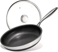 KITEXPERT Non Stick Frying Pan with Lid, 12 in Titanium Ceramic