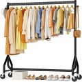 Clothes Clothing Rack Rolling Heavy Duty 48 in - Holds 420 lbs