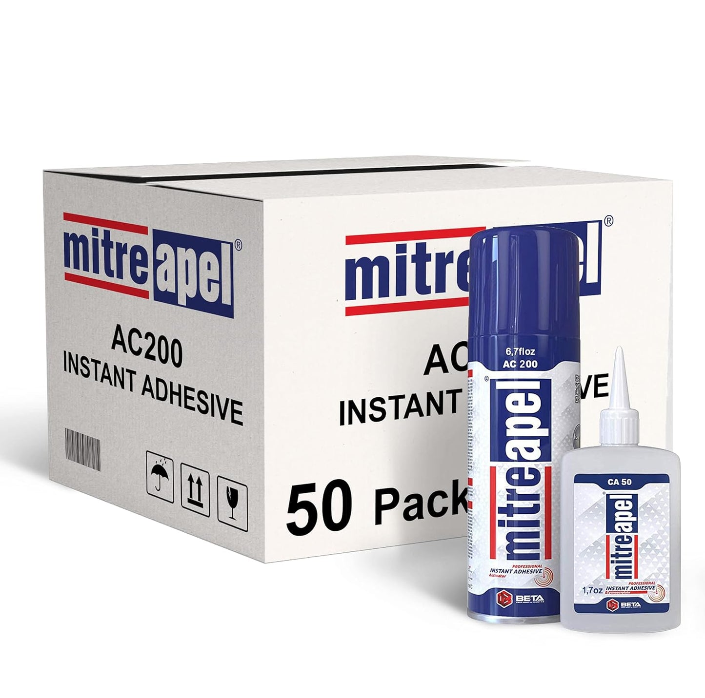 MITREAPEL Ca Glue with Activator for Instant Bonding Projects