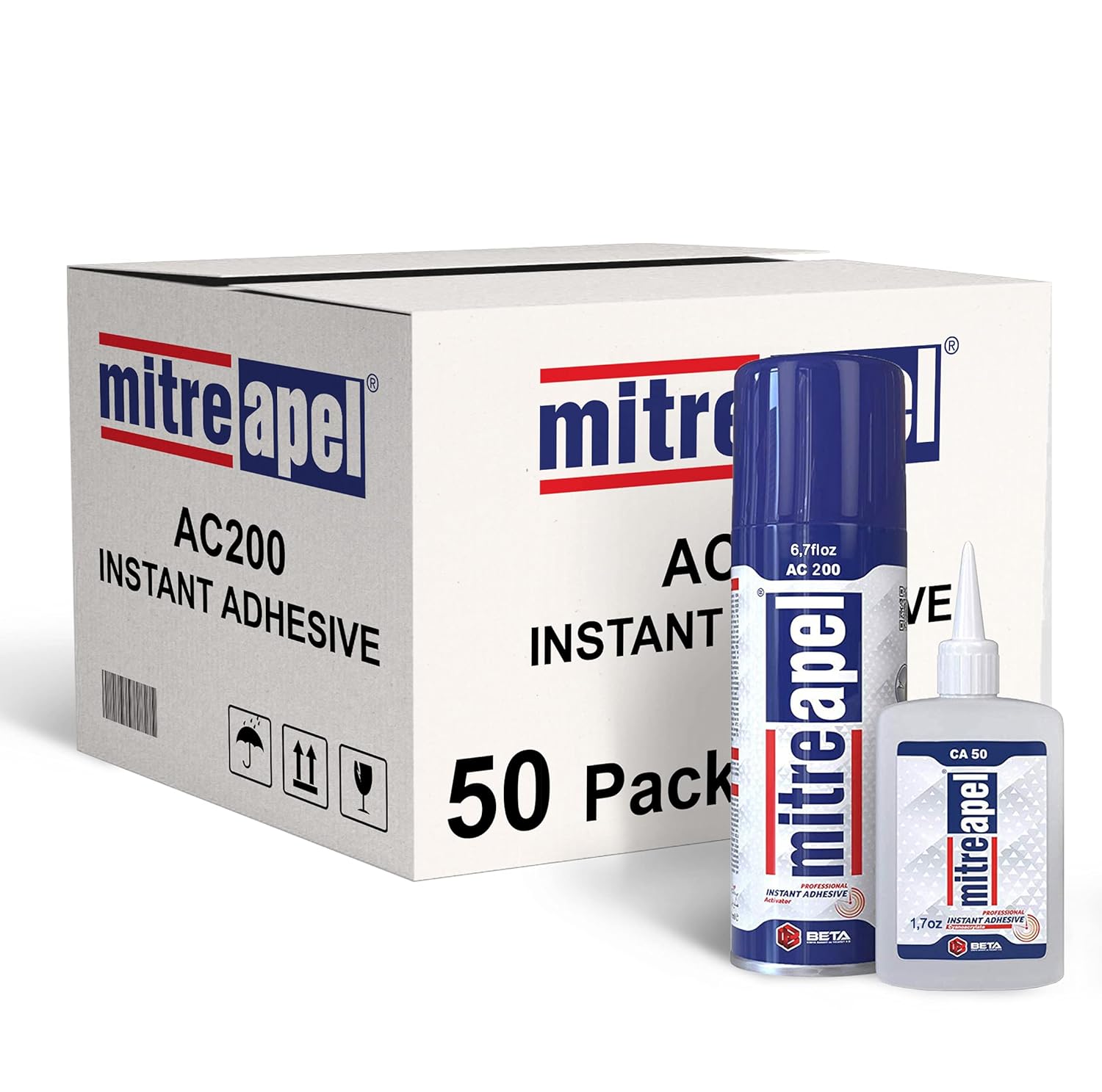 MITREAPEL Ca Glue with Activator for Instant Bonding Projects
