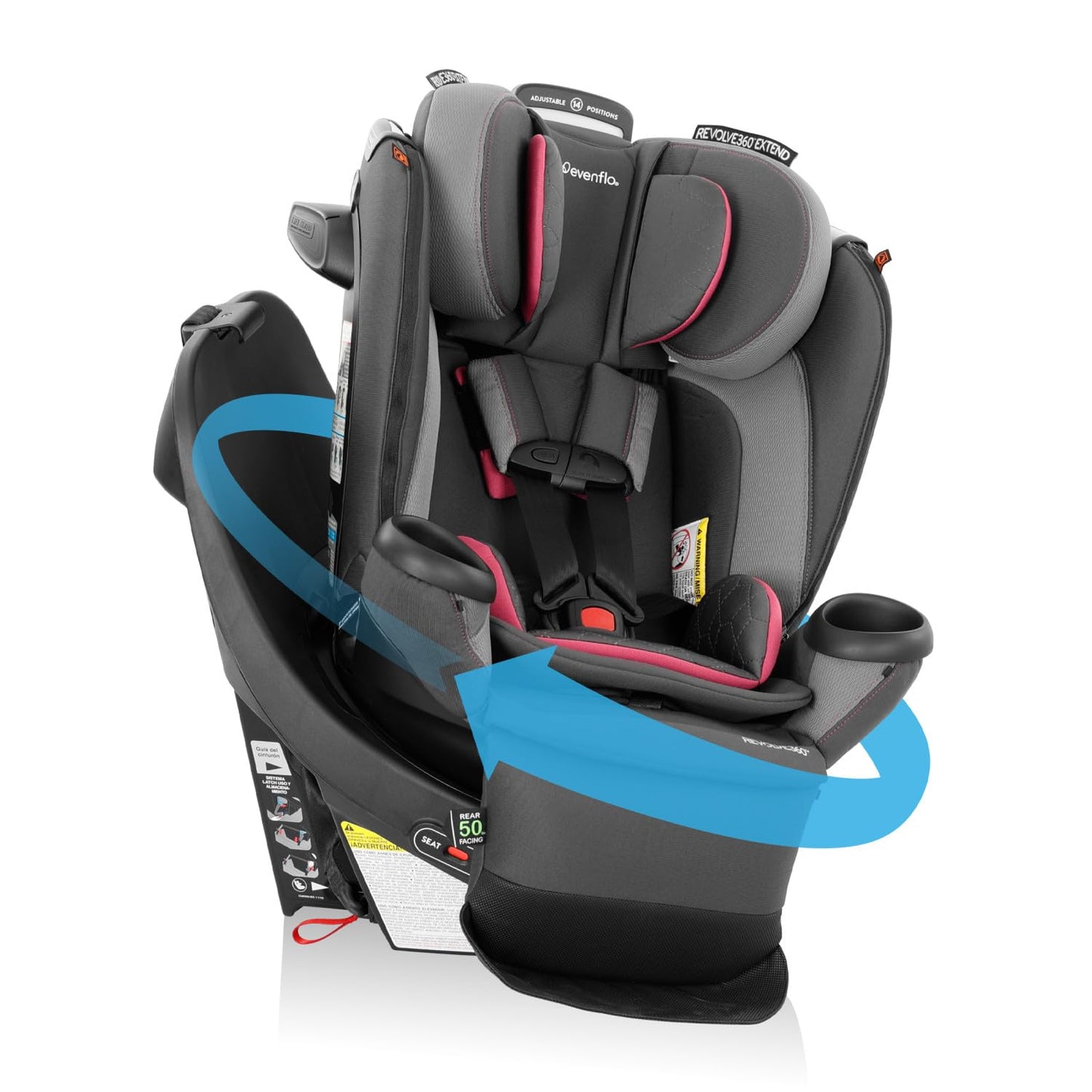 Evenflo Revolve360 Extend Convertible Car Seat with 360 Rotation
