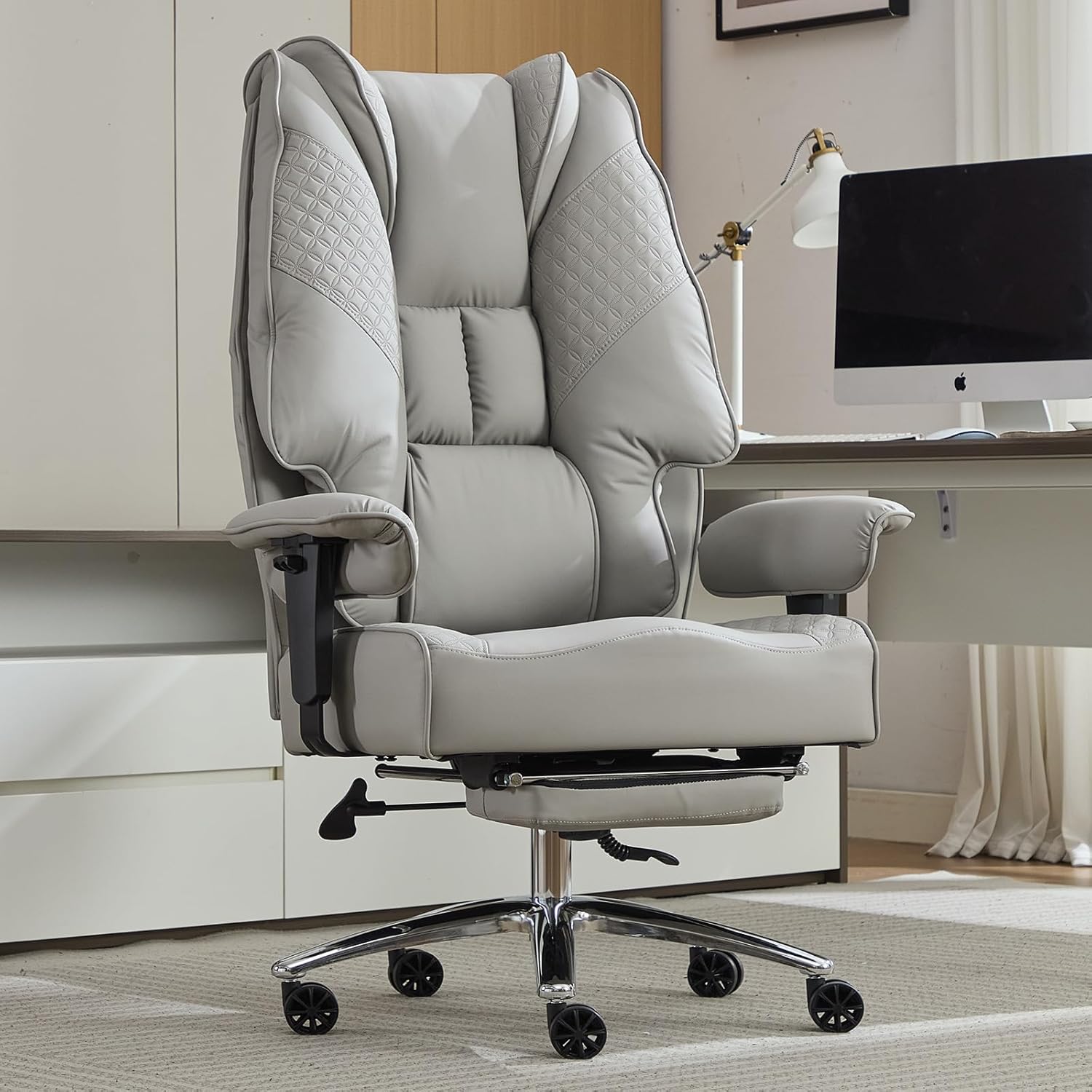 Big and Tall Office Chair with Foot Rest for Ultimate Comfort