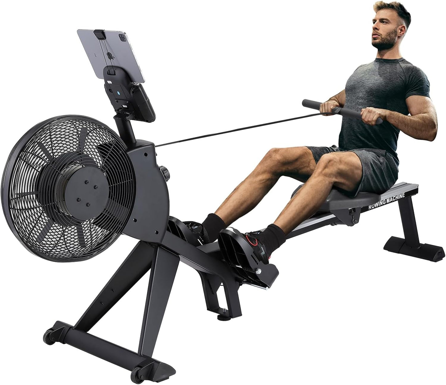 Durable Air Row Machine: 66 LBS Max Resistance
