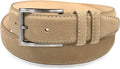 Men's Suede Full Leather Belt 1-3/8in Wide - Classic Casual Dress Made