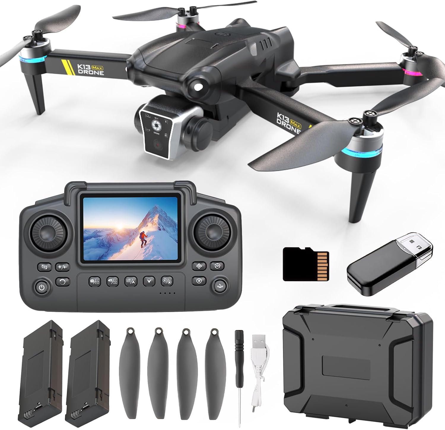 Beginner Drone With Camera 1080p, Brushless Motors, Easy Flight