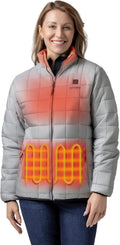 ORORO Women's Lightweight Quilted Heated Jacket with Heated Collar