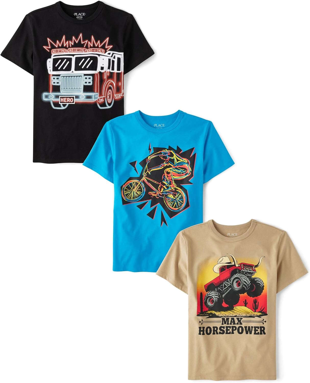 Boys' Vehicle Short Sleeve Graphic T-Shirts Multipack Review