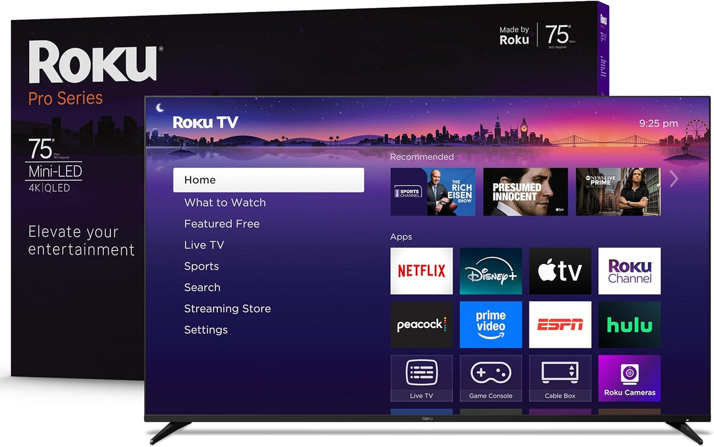 Roku Smart TV 75-Inch Pro Series with Mini-LED and Dolby Vision