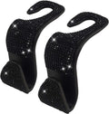 2 Pack Car Hooks Rhinestone Seat Back Organizers - Space Saving Style