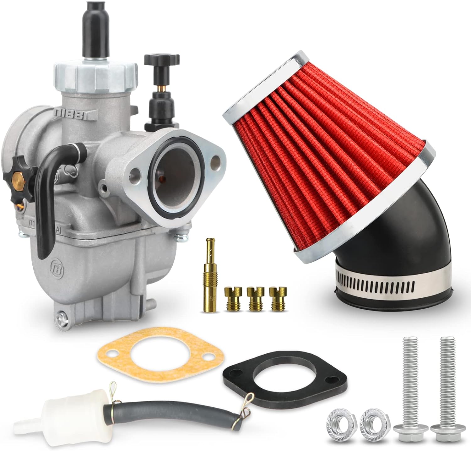 NIBBI Carburetor PE17mm Carb for 80cc 100cc Engines