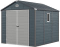 Outdoor Storage Shed 8x9 ft - Durable Plastic Backyard Shed