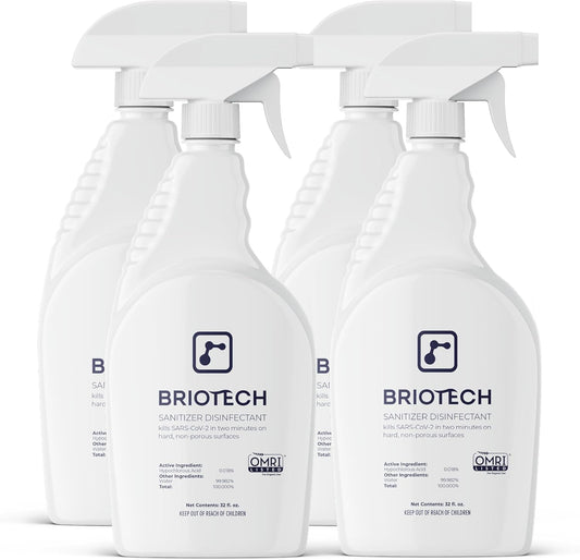 BRIOTECH Hypochlorous Spray: Powerful Sanitizer for Home Use