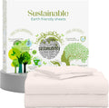 Queen Sheet Set Natural 100% Cotton Percale - Deep Pocket Fit