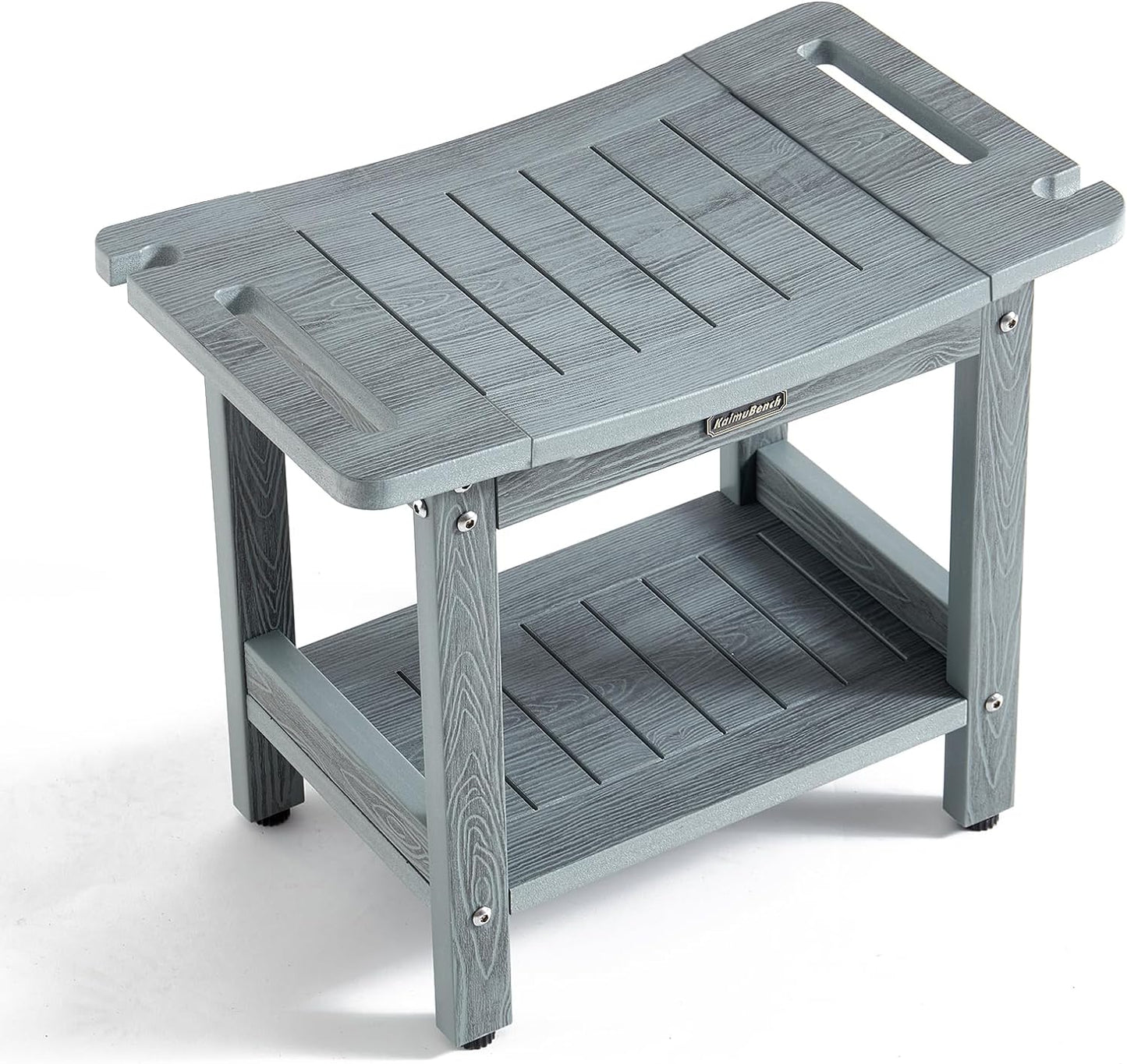 HDPS Shower Bench for Inside Shower - Waterproof Stool with Storage