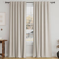 Turquoize Cream Beige Blackout Curtains for Living Room 96 in