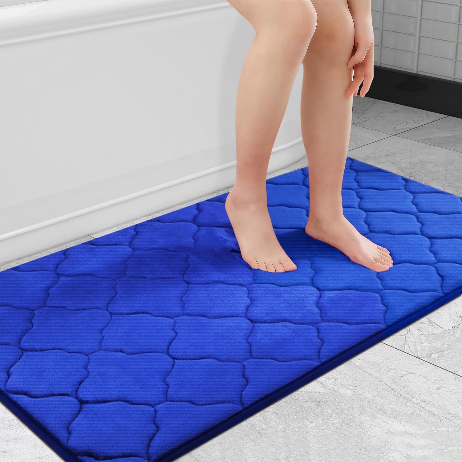 OLANLY Memory Foam Bath Mat Rug for Luxurious Comfort and Style