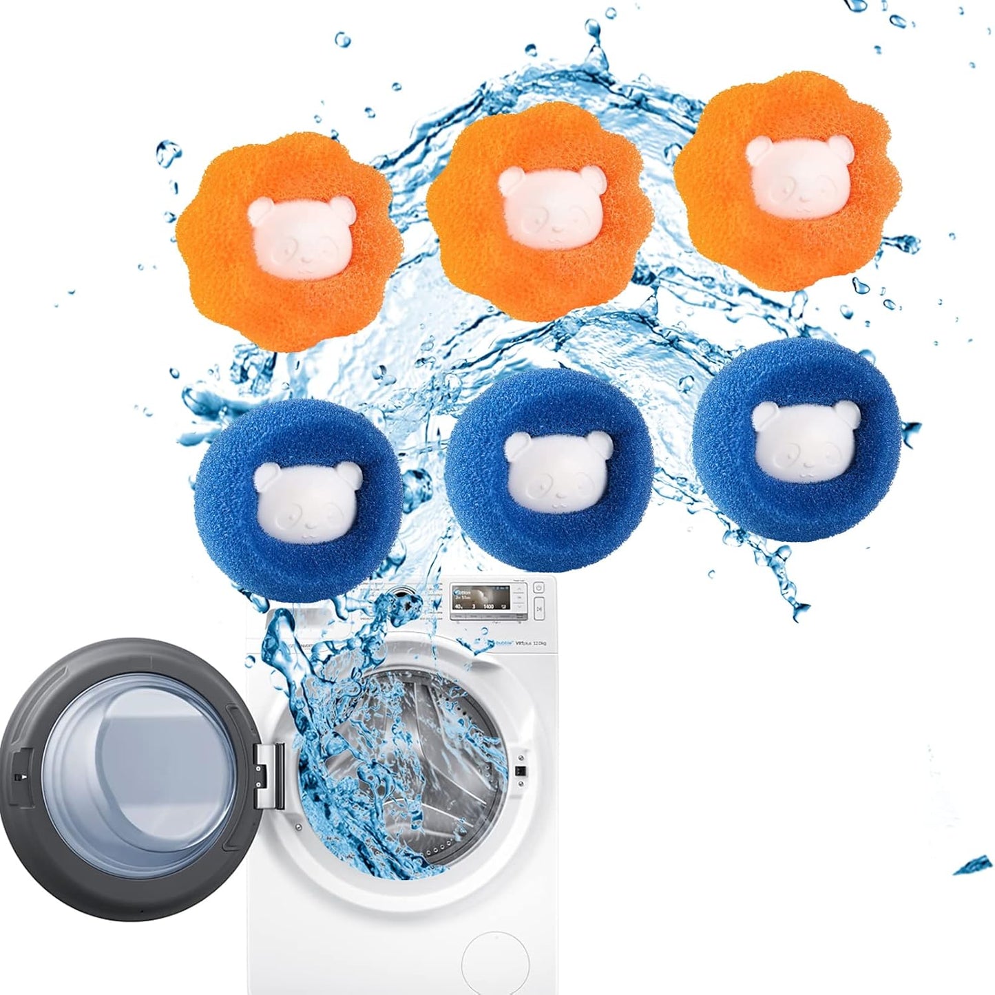 Reusable Pet Hair Remover for Laundry - Anti-Tangle Lint Catcher