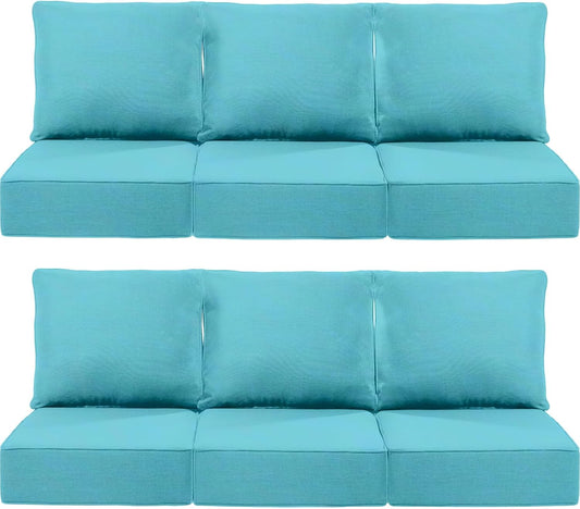 Luxury 6-Inch Outdoor Deep Seat Cushions for Patio Comfort