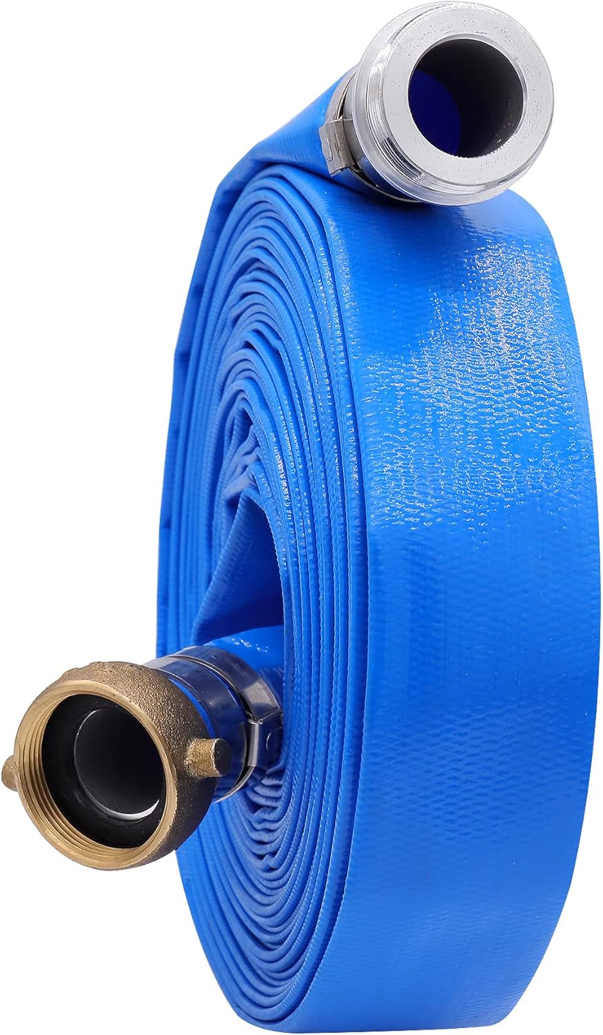 1-1/2in x 50in Heavy Duty PVC Lay Flat Water Pump Discharge Hose