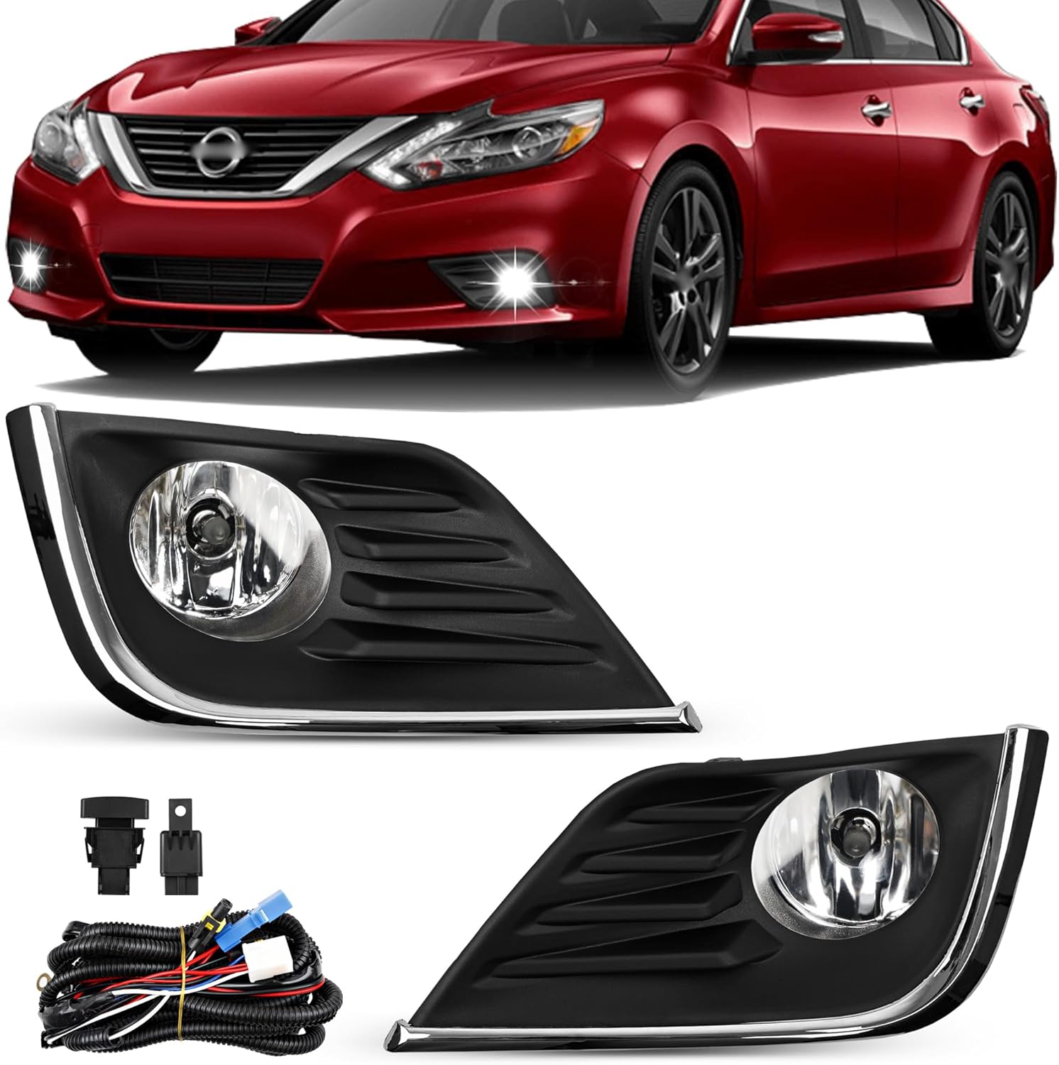 Fog Lights Assembly for Nissan Altima 2016 2017 2018 Models