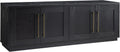 Henn&Hart Modern Black TV Stand - Up to 80 TVs