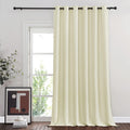 NICETOWN Blackout Sliding Glass Door Curtain Beige W80 x L90 - Room