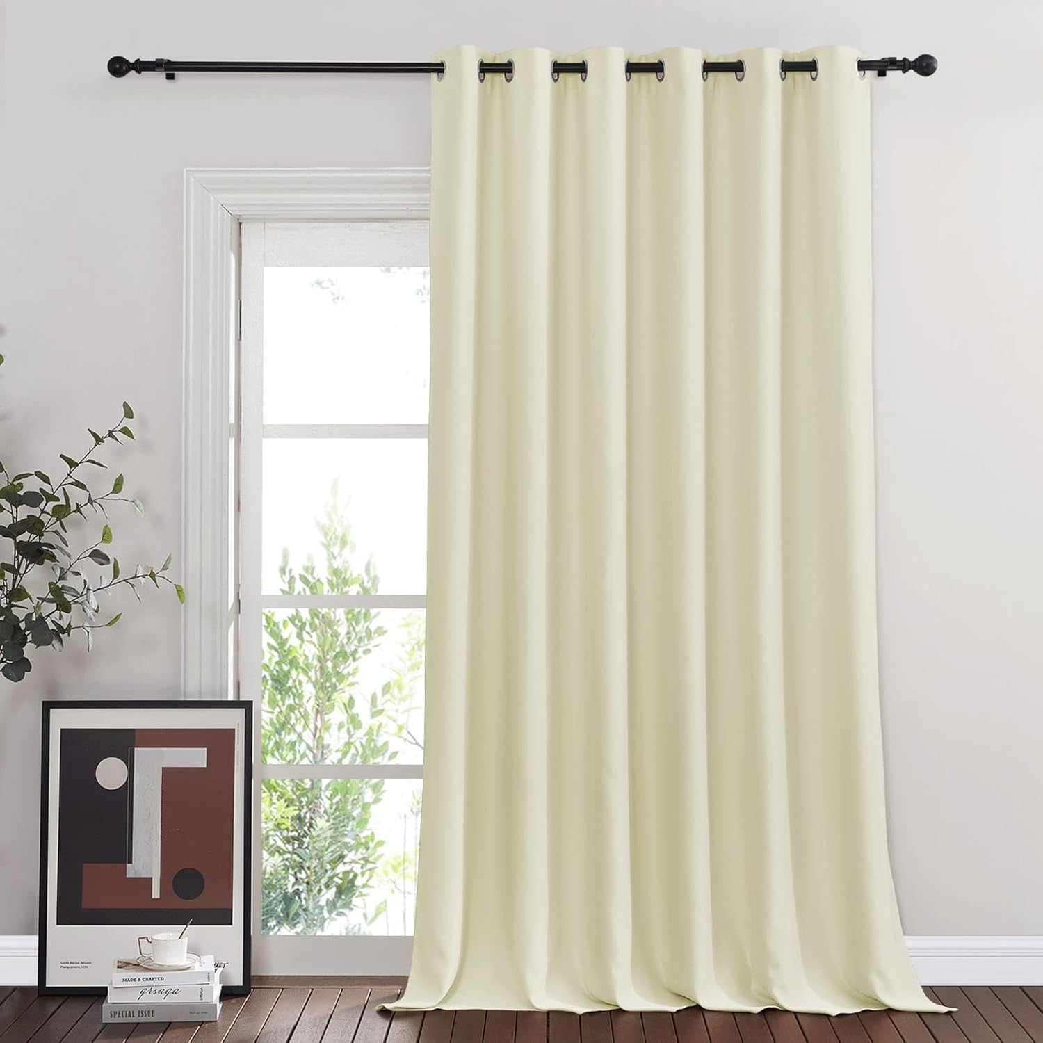 NICETOWN Blackout Sliding Glass Door Curtain for Privacy