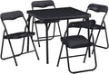VECELO Kids Folding Activity Table and Chairs 5 Piece Set - Portable
